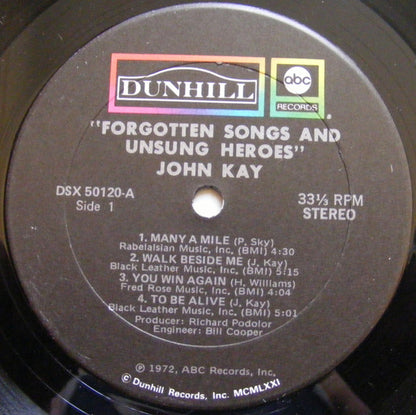 Forgotten Songs & Unsung Heroes - secondary