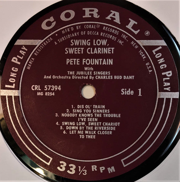 Pete Fountain, The Jubilee Singers - Swing Low, Sweet Clarinet
