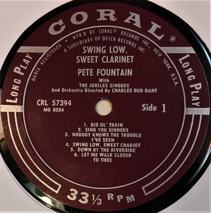 Pete Fountain, The Jubilee Singers - Swing Low, Sweet Clarinet