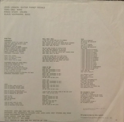 John Lennon / Plastic Ono Band - secondary