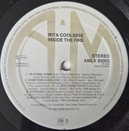 Rita Coolidge - Inside The Fire