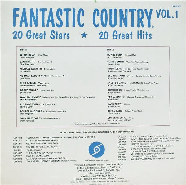 Various - Fantastic Country Vol. 1
