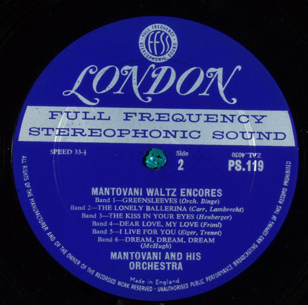 Mantovani - Waltz Encores