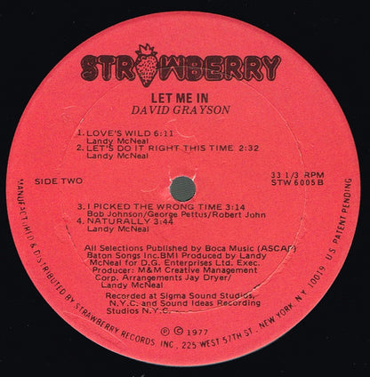 David Grayson - Let Me In