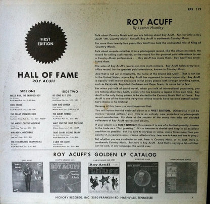 Roy Acuff - Country Music Hall Of Fame