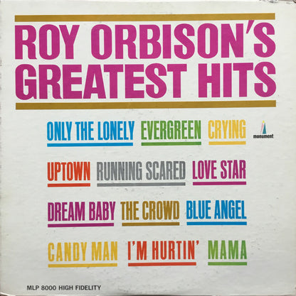 Roy Orbison - Roy Orbison's Greatest Hits