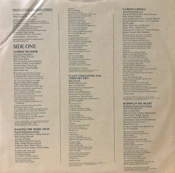 Leo Sayer - secondary