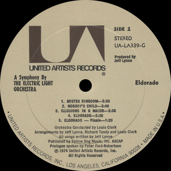 Eldorado - A Symphony By The Electric Light Orchestra - secondary