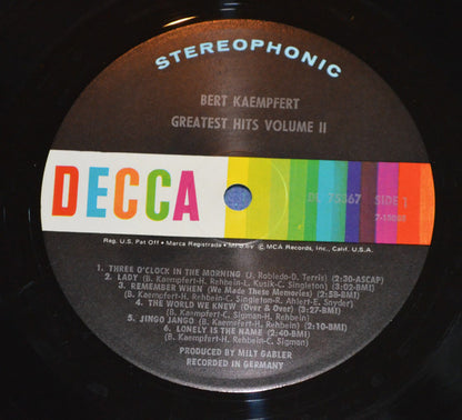 Bert Kaempfert Greatest Hits Volume 2 - secondary