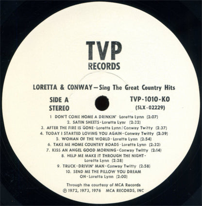 Conway Twitty & Loretta Lynn - Sing The Great Country Hits