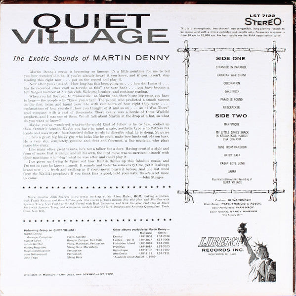 Martin Denny - Quiet Village - The Exotic Sounds Of Martin Denny