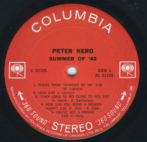 Peter Nero - Summer Of '42