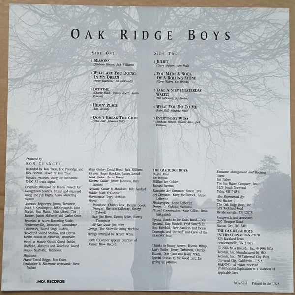 The Oak Ridge Boys - Seasons