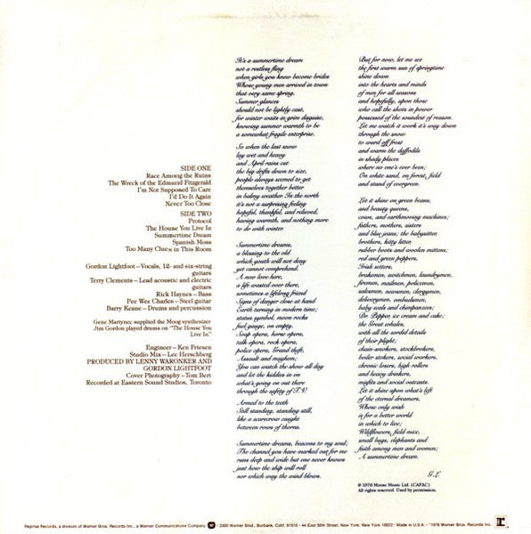 Summertime Dream - secondary