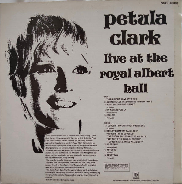 Petula Clark - Live At The Royal Albert Hall