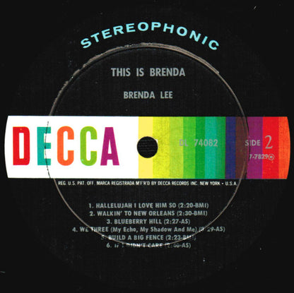 Brenda Lee - This Is Brenda