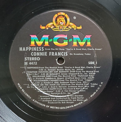 Connie Francis - Happiness - From The Hit Show "You're A Good Man, Charlie Brown"