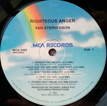 Righteous Anger - secondary