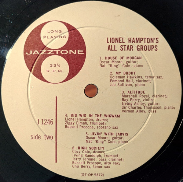Lionel Hampton's All Star Groups - secondary
