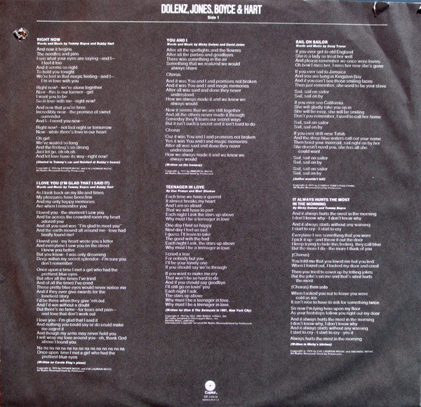 Dolenz, Jones, Boyce & Hart - secondary
