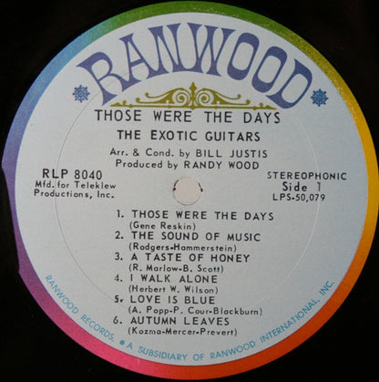 The Exotic Guitars - Those Were The Days