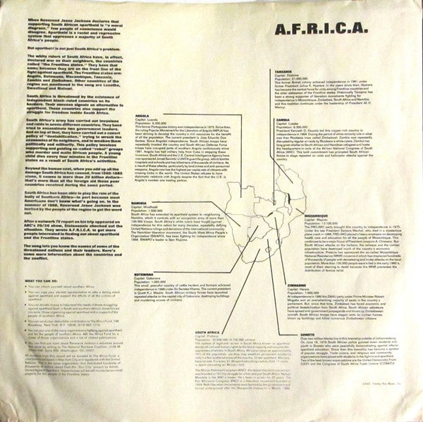 A.F.R.I.C.A. / Free South Africa - secondary