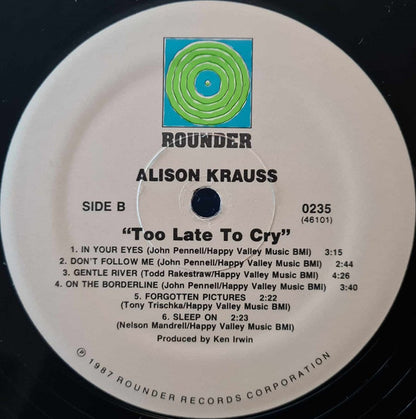 Too Late To Cry - secondary