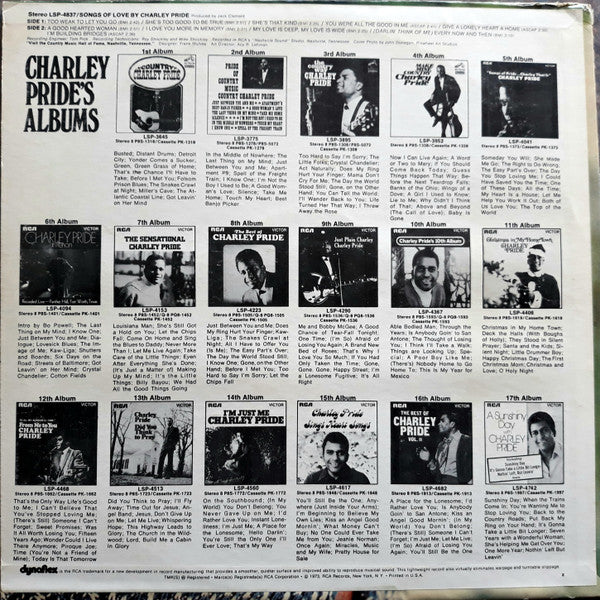 Charley Pride - Songs Of Love By Charley Pride