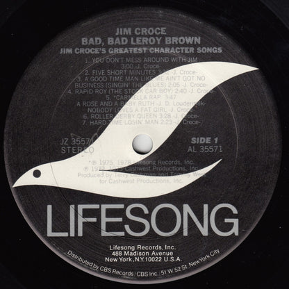 Jim Croce - Bad, Bad Leroy Brown / Jim Croce's Greatest Character Songs