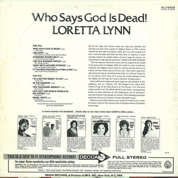 Who Says God Is Dead! - secondary