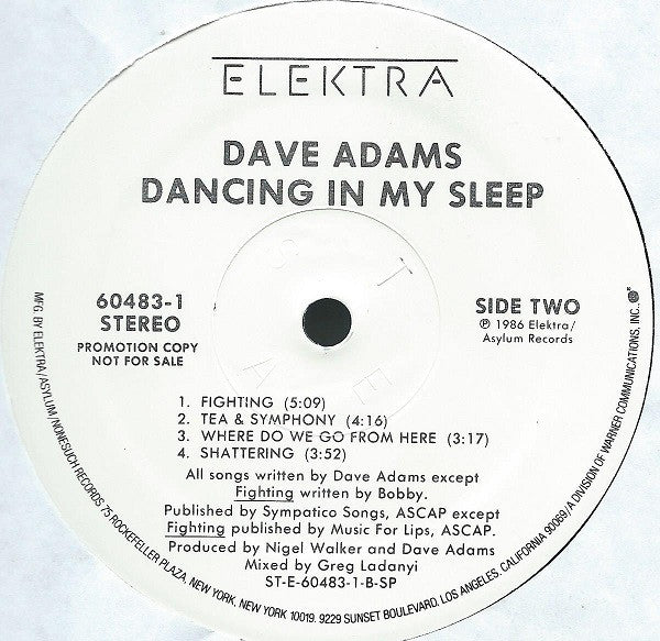 Dave Adams - Dancing In My Sleep