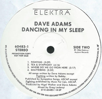 Dave Adams - Dancing In My Sleep