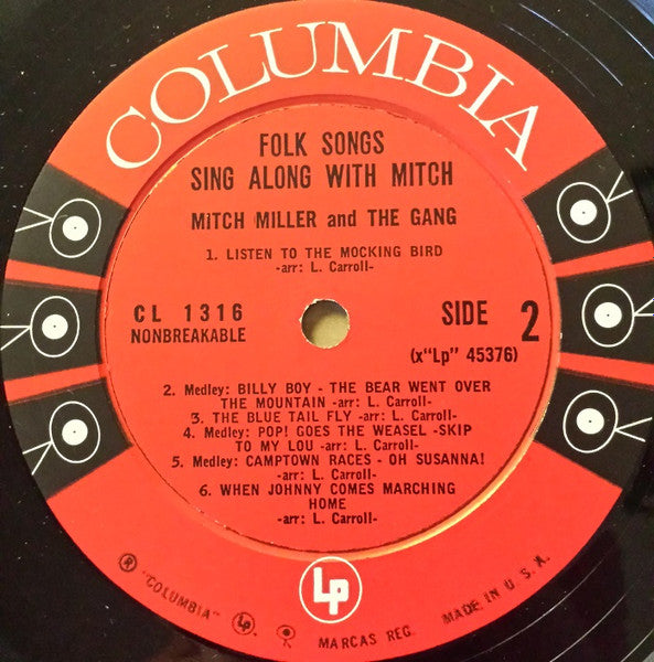 Folk Songs Sing Along With Mitch - secondary
