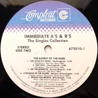 Immediate A's & B's: The Singles Collection / A Compleat Collection - secondary