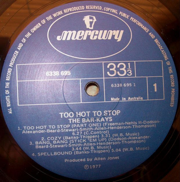 Bar-Kays - Too Hot To Stop