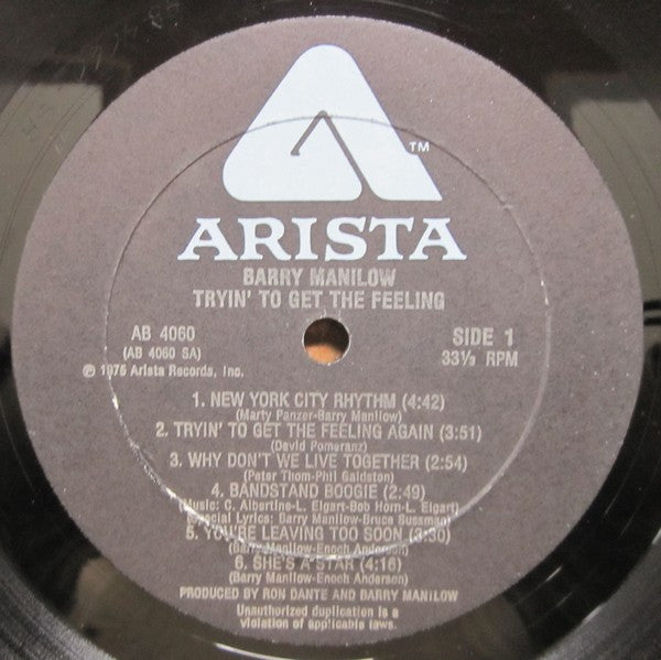 Barry Manilow - Tryin' To Get The Feeling