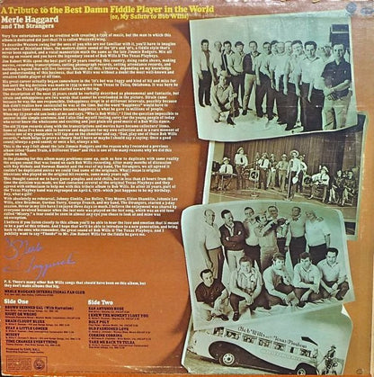 A Tribute To The Best Damn Fiddle Player In The World: Or, My Salute To Bob Wills - secondary