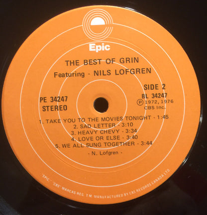 The Best Of Grin Featuring Nils Lofgren - secondary