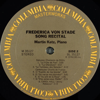 Frederica von Stade - Song Recital