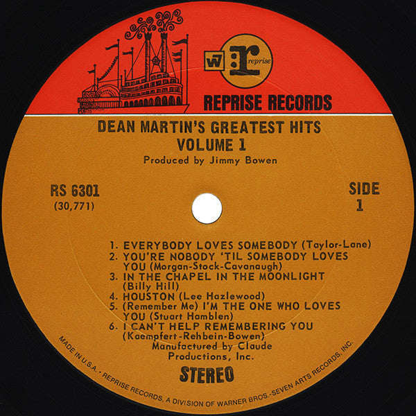 Dean Martin's Greatest Hits! Vol. 1 - secondary