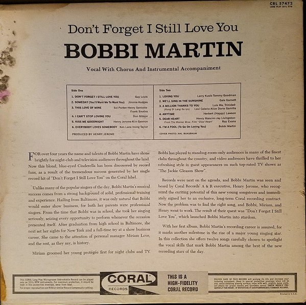 Don't Forget I Still Love You - secondary