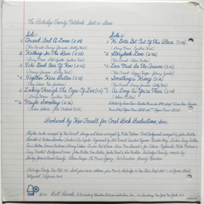 The Partridge Family, Shirley Jones, David Cassidy - The Partridge Family Notebook