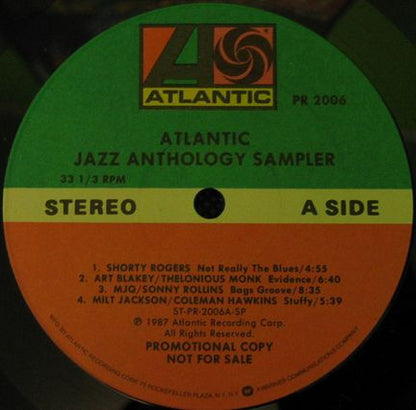 Atlantic Jazz Anthology Sampler - secondary