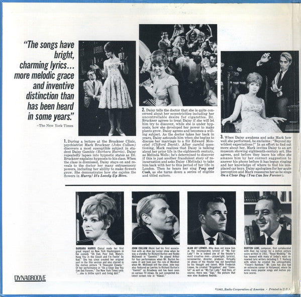 Barbara Harris, John Cullum - On A Clear Day You Can See Forever (Original Broadway Cast Recording)