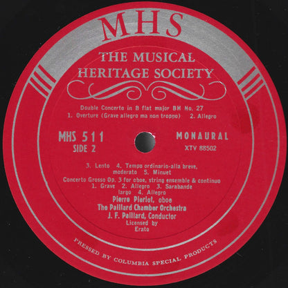 Royal Fireworks Music / Double Concerto In B Flat Major / Oboe Concerto In G Minor - secondary