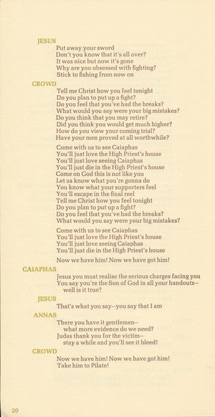 Jesus Christ Superstar - secondary