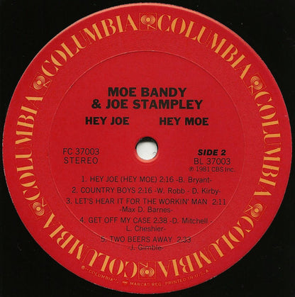 Hey Joe! Hey Moe! - secondary