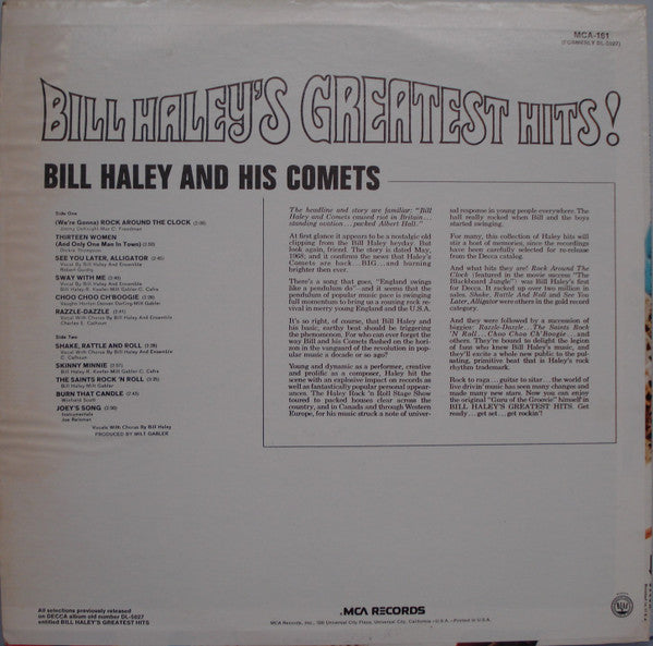 Bill Haley's Greatest Hits! - secondary