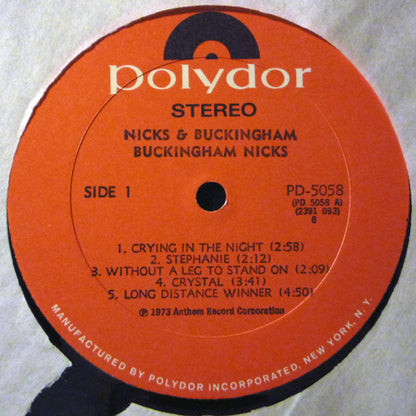 Buckingham Nicks - secondary