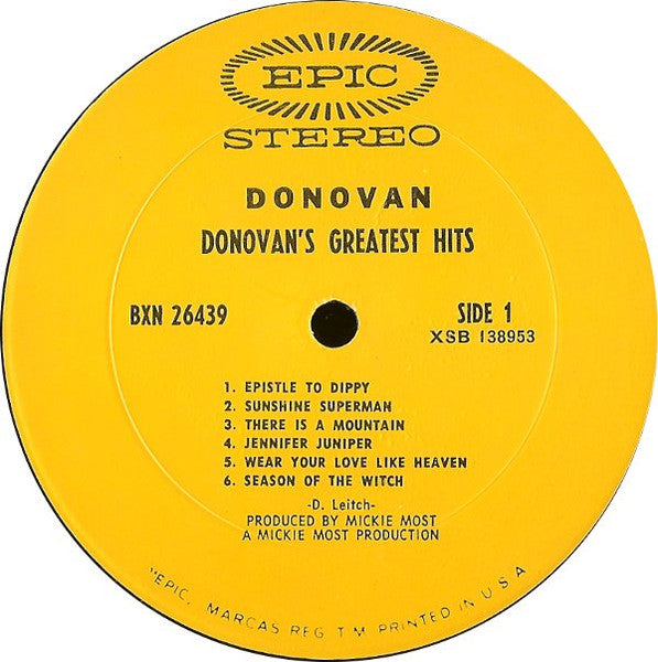 Donovan's Greatest Hits - secondary